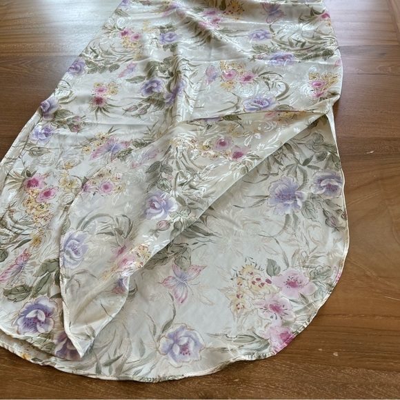 Vintage Slip Dress Belle Soiree Lingerie Nightie Floral Satin Romantic Lace - Picture 7 of 15